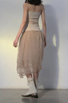 Marc Le Bihan Silk Skirt Six-layer Tulle 25930 Series French Hand-dyed MLB-25930-SKIN Skin Color